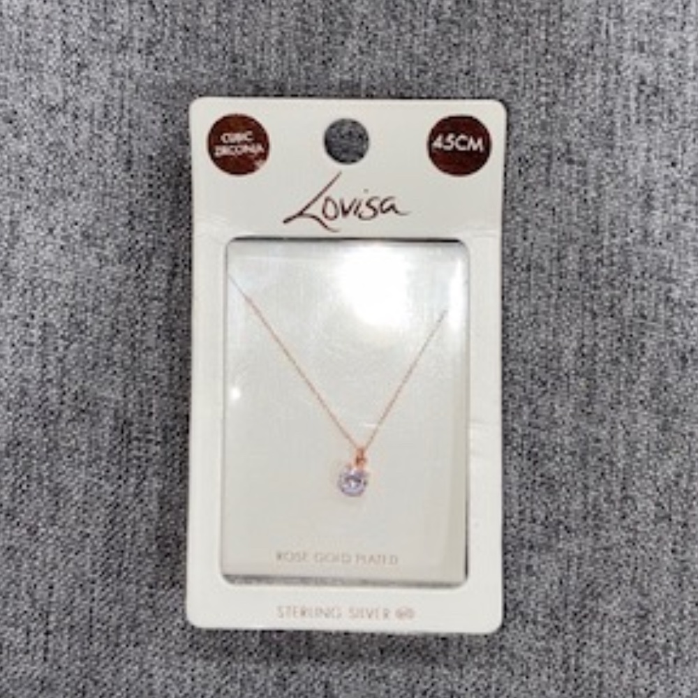 Lovisa Rose Gold Dainty Pendant Necklace